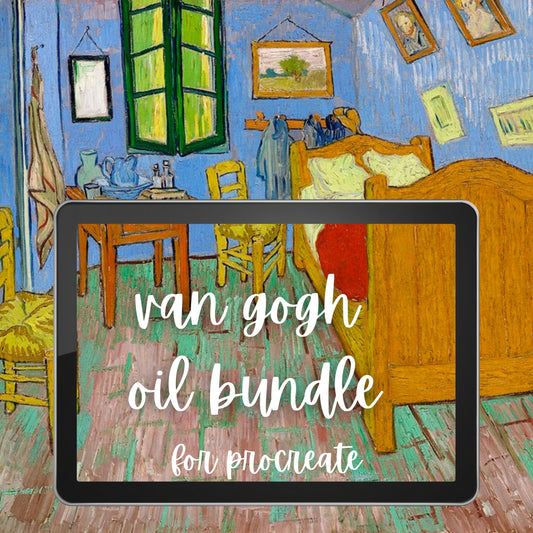Vincent Van Gogh Oil Brushes Procreate Bundle
