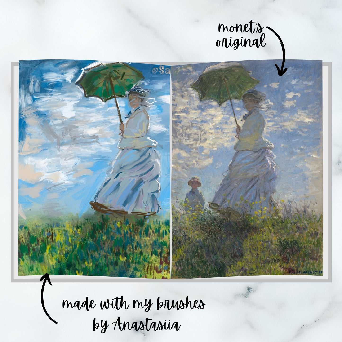 Claude Monet Oil Brushes Procreate Bundle