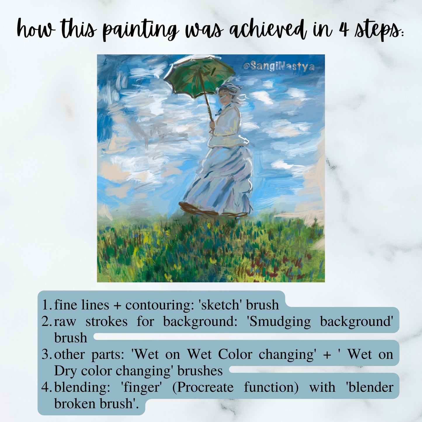 Claude Monet Oil Brushes Procreate Bundle