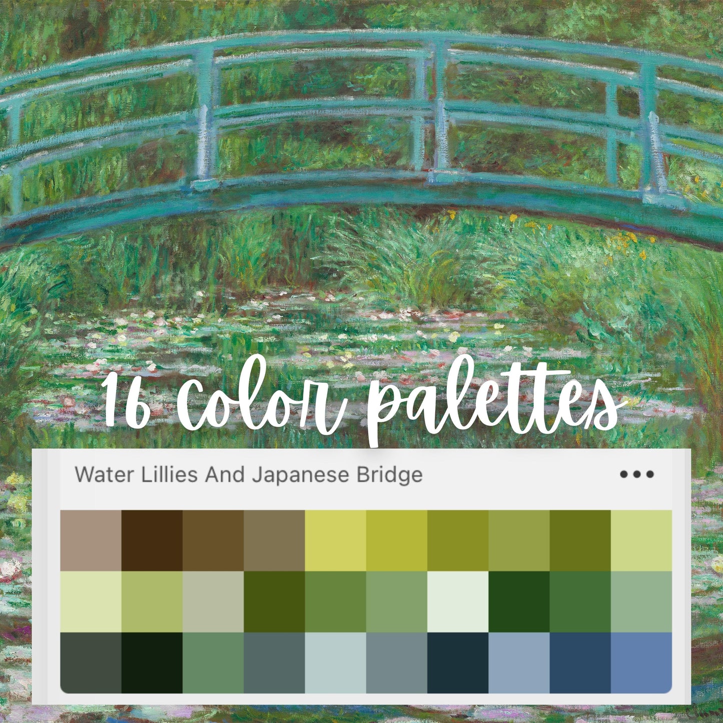 Claude Monet Oil Brushes Procreate Bundle