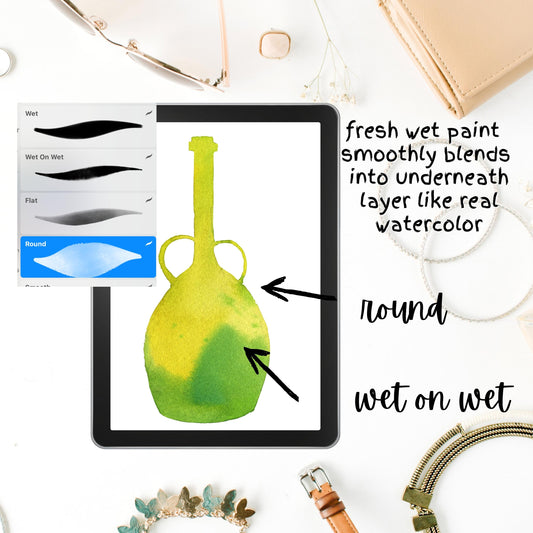 Deadly Real Watercolor Brushes for Procreate