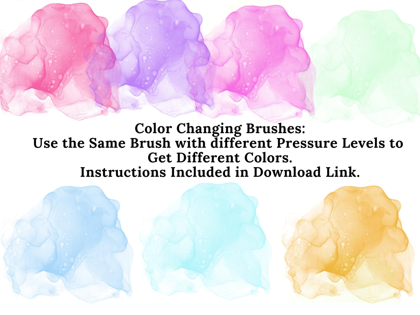 500+ Alcohol Ink Stamps for Procreate