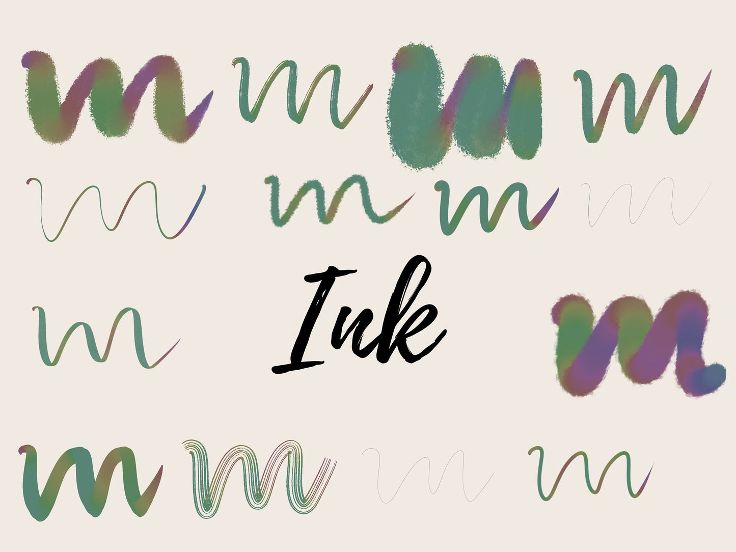 63 Rainbow Brushes for Procreate