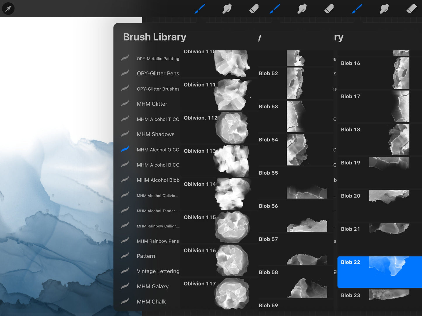 500+ Alcohol Ink Stamps for Procreate