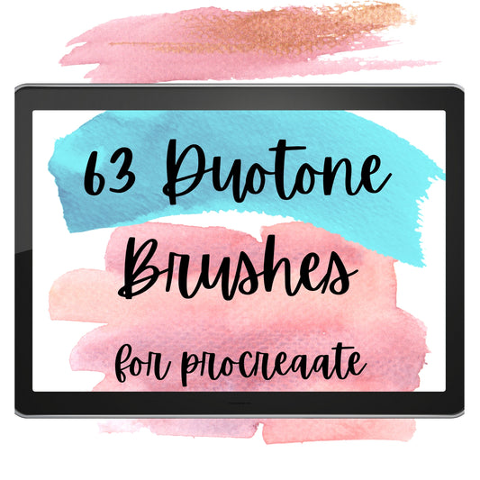 63 Duotone Brushes for Procreate