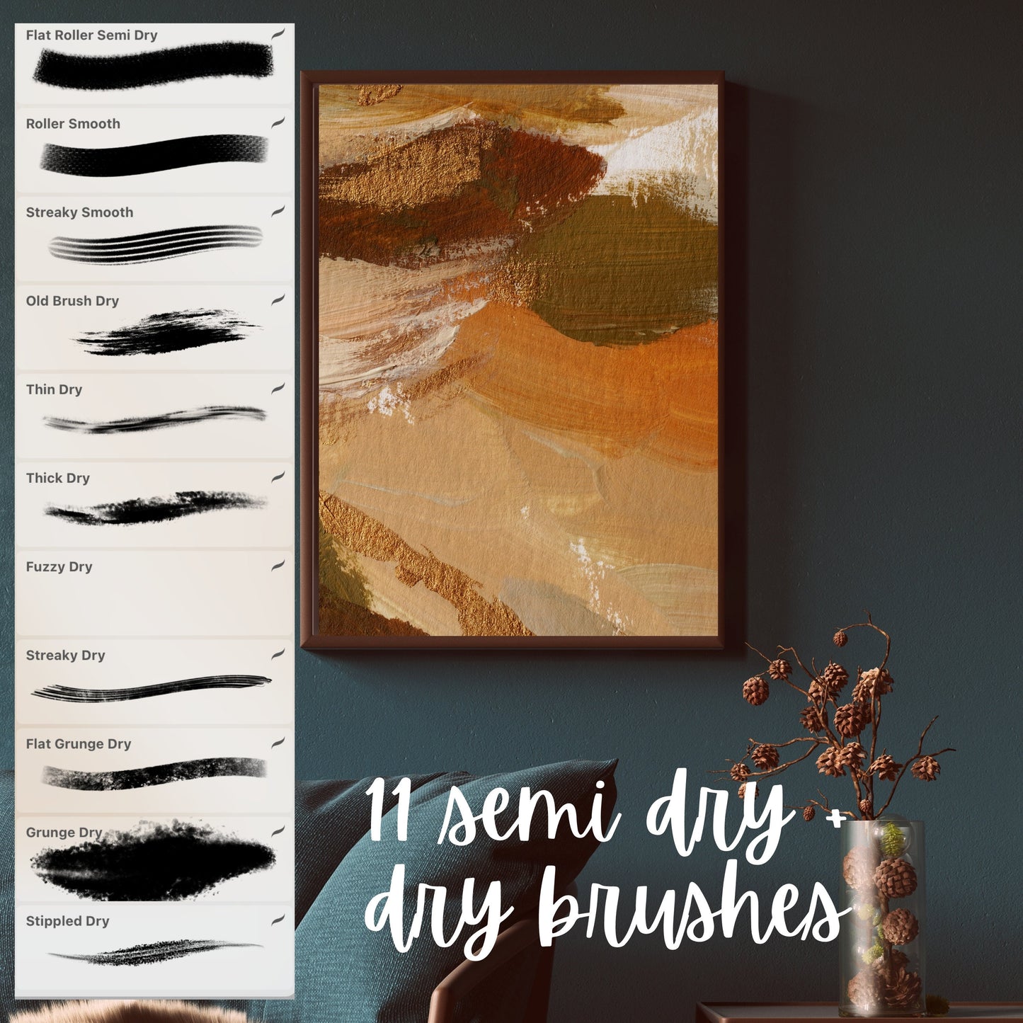 126 Realistic Oil Acrylic Brushes for Procreate