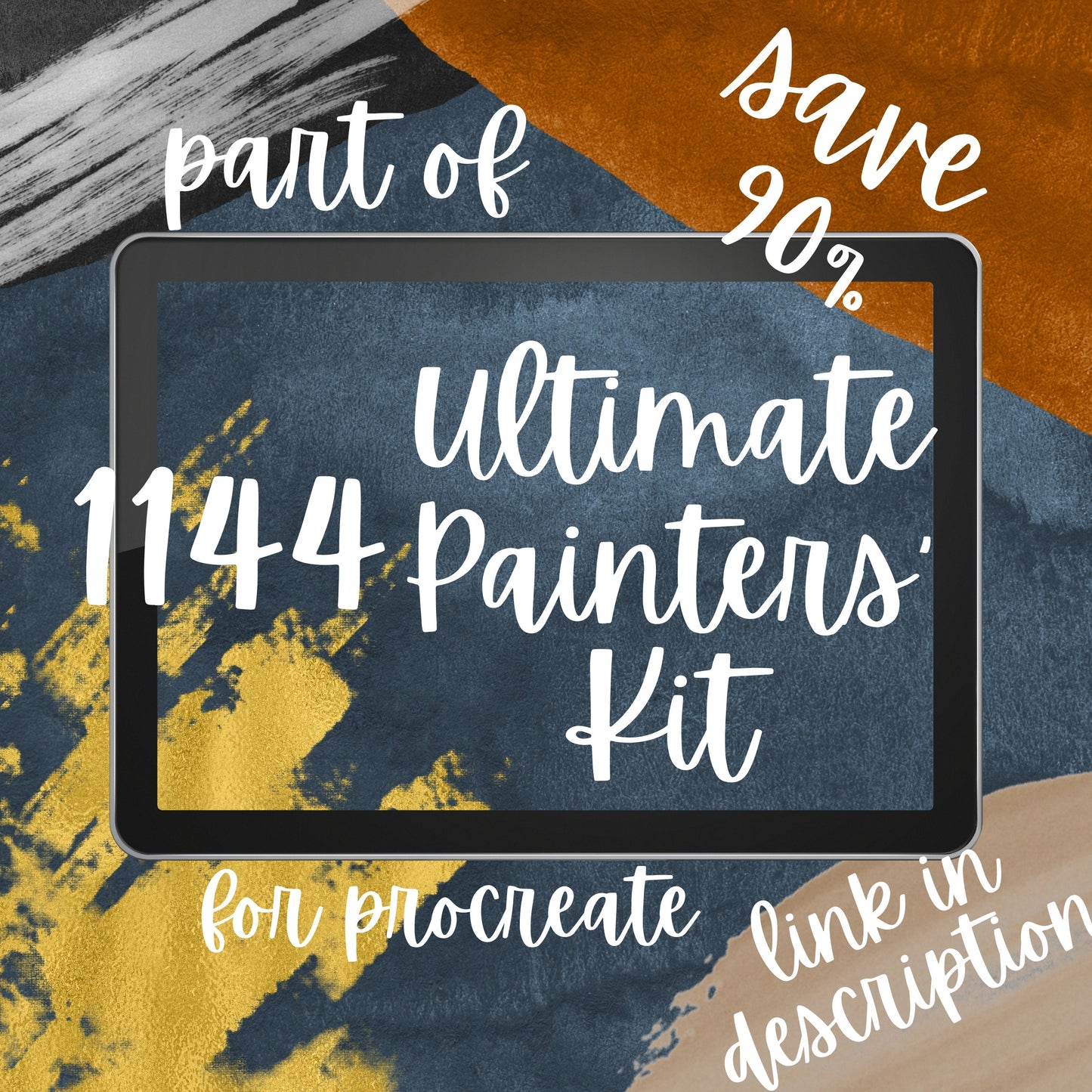 Realistic Gouache Bundle for Procreate. Lifelike Wet and Dry Gouache Brushes, Paper Texture, Canvas Brushes, Color Palettes, Texture Brushes