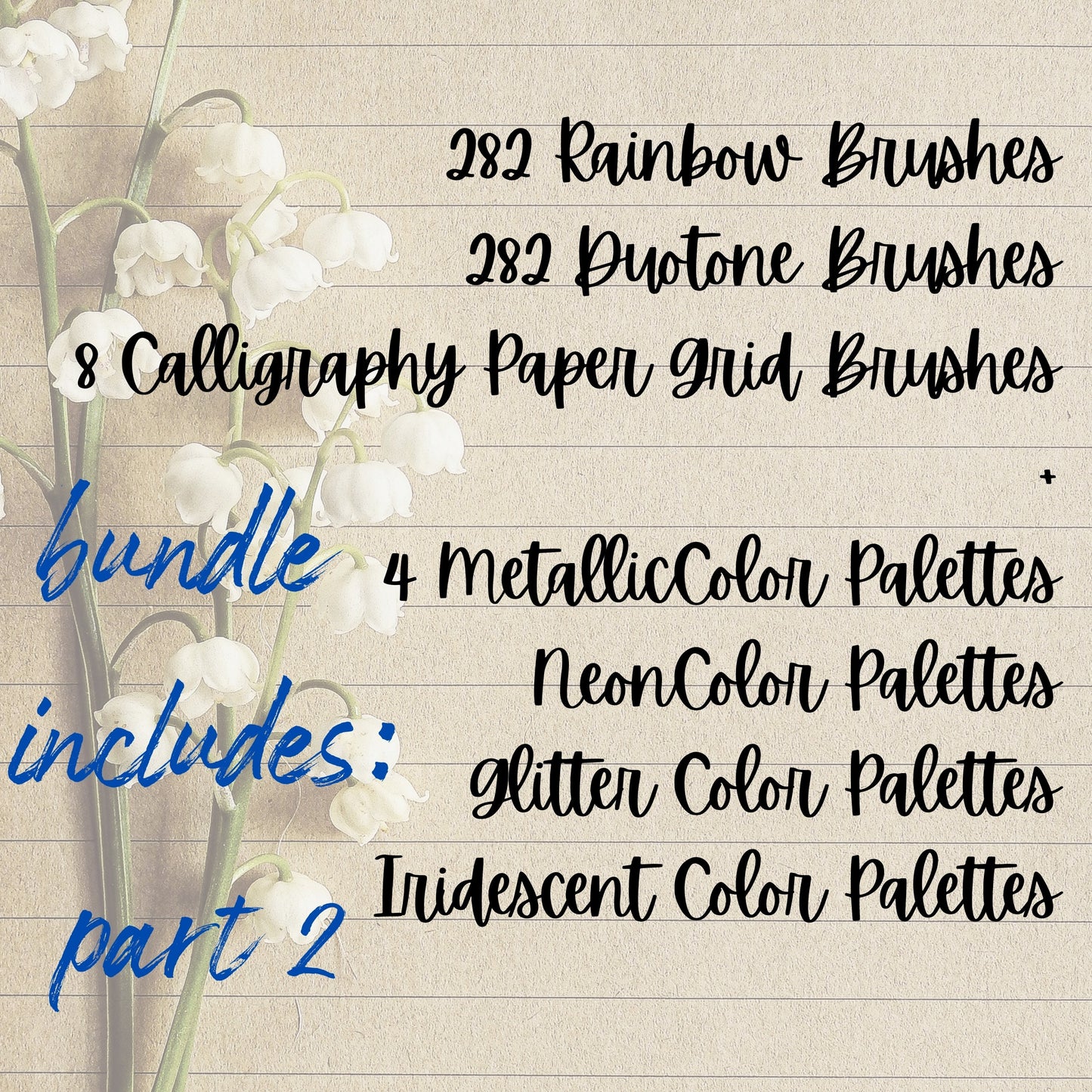 795 Calligraphy Bundle for Procreate