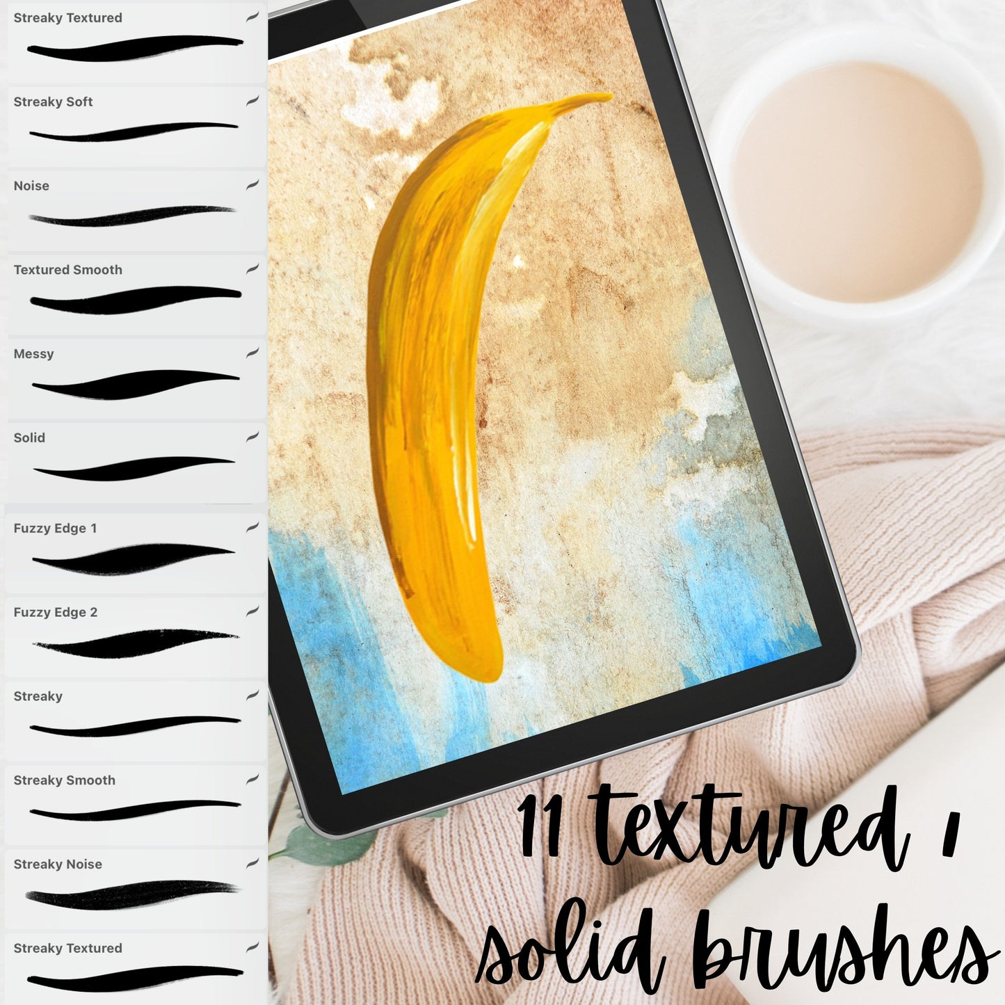 Realistic Gouache Bundle for Procreate. Lifelike Wet and Dry Gouache Brushes, Paper Texture, Canvas Brushes, Color Palettes, Texture Brushes