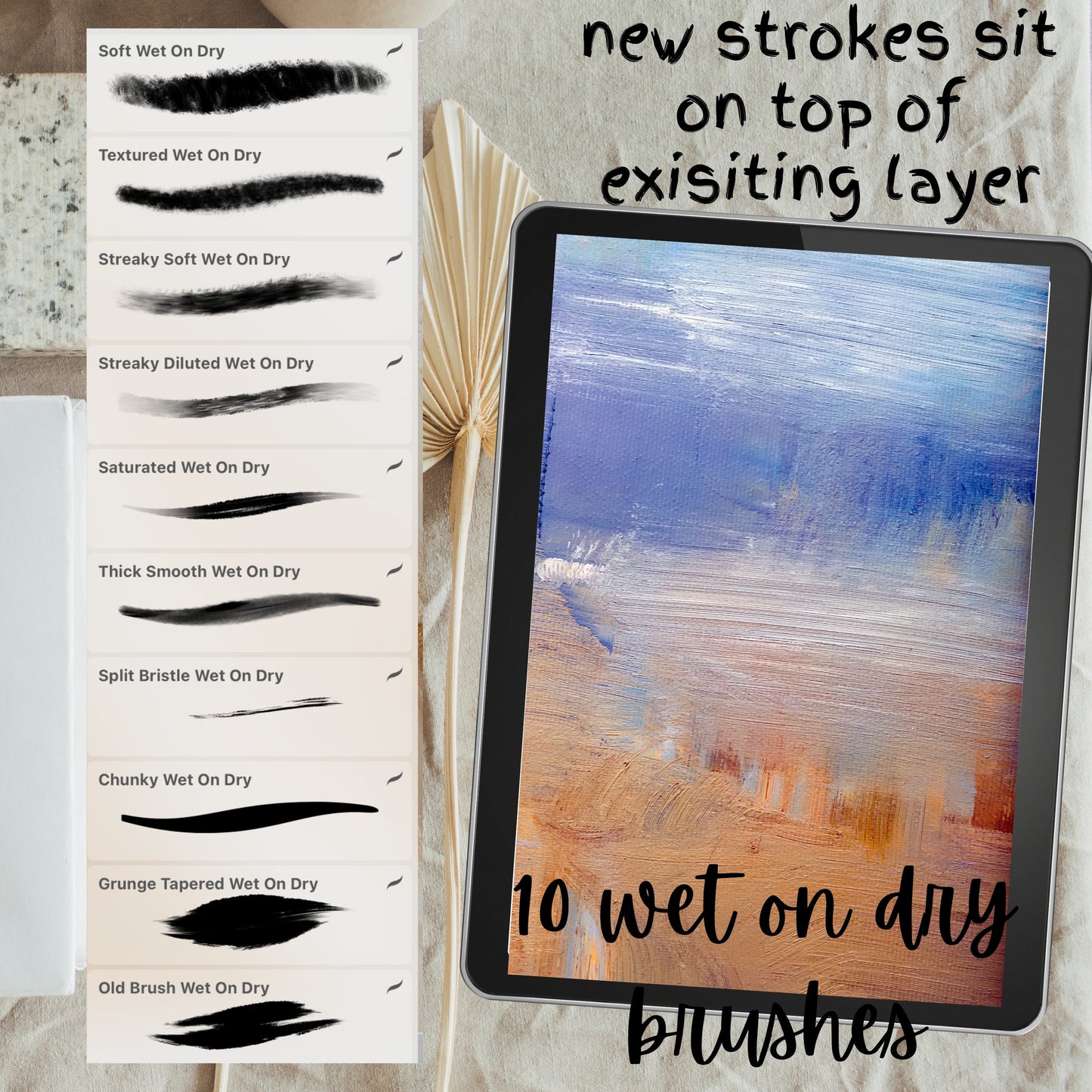 192 Oil Acrylic Brushes for Procreate