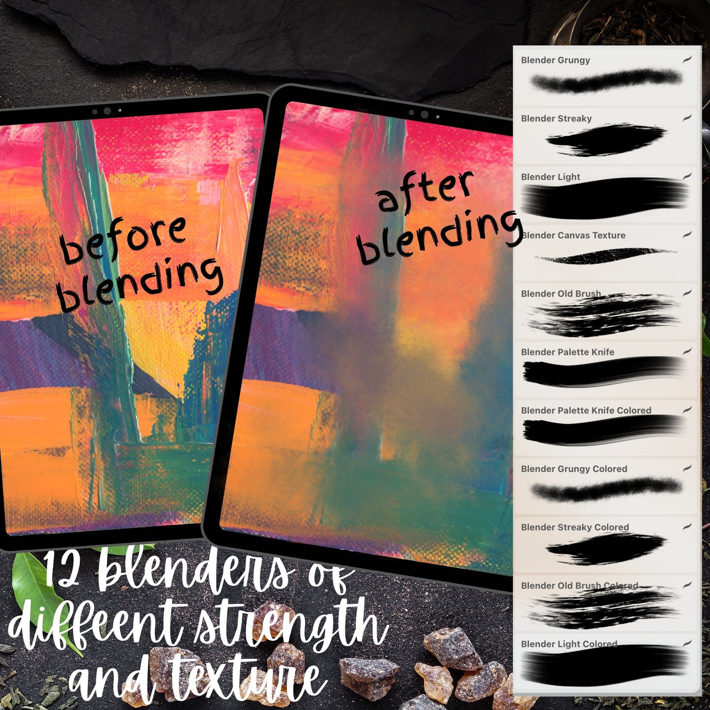 192 Oil Acrylic Brushes for Procreate