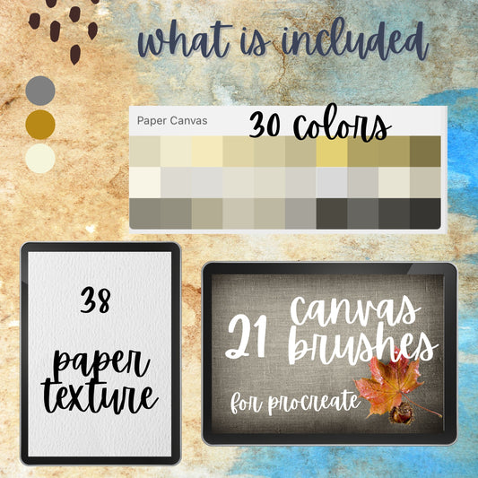 89 Paper and Canvas Brushes for Procreate