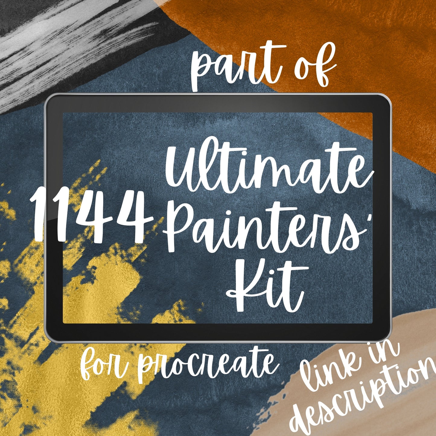 284 Realistic Watercolor Brushes for Procreate. Includes Duotone and Rainbow Brushes, Paper and Canvas Textures, Blenders, Splatters ,etc.