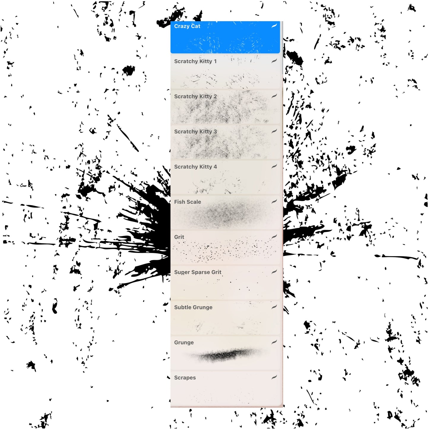 44 Procreate Texture Brushes