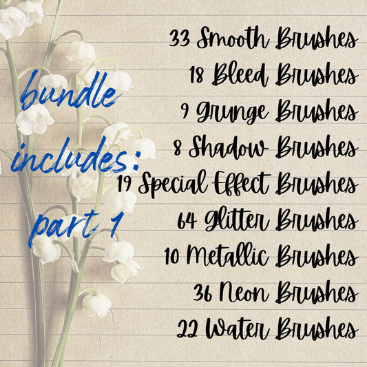 795 Calligraphy Bundle for Procreate