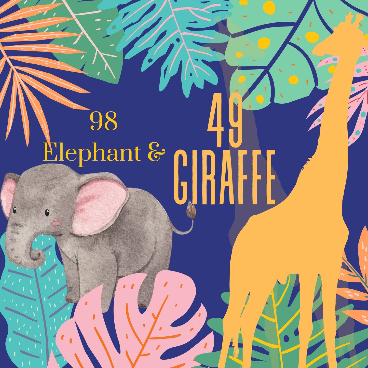 728 Jungle Animal Procreate Bundle