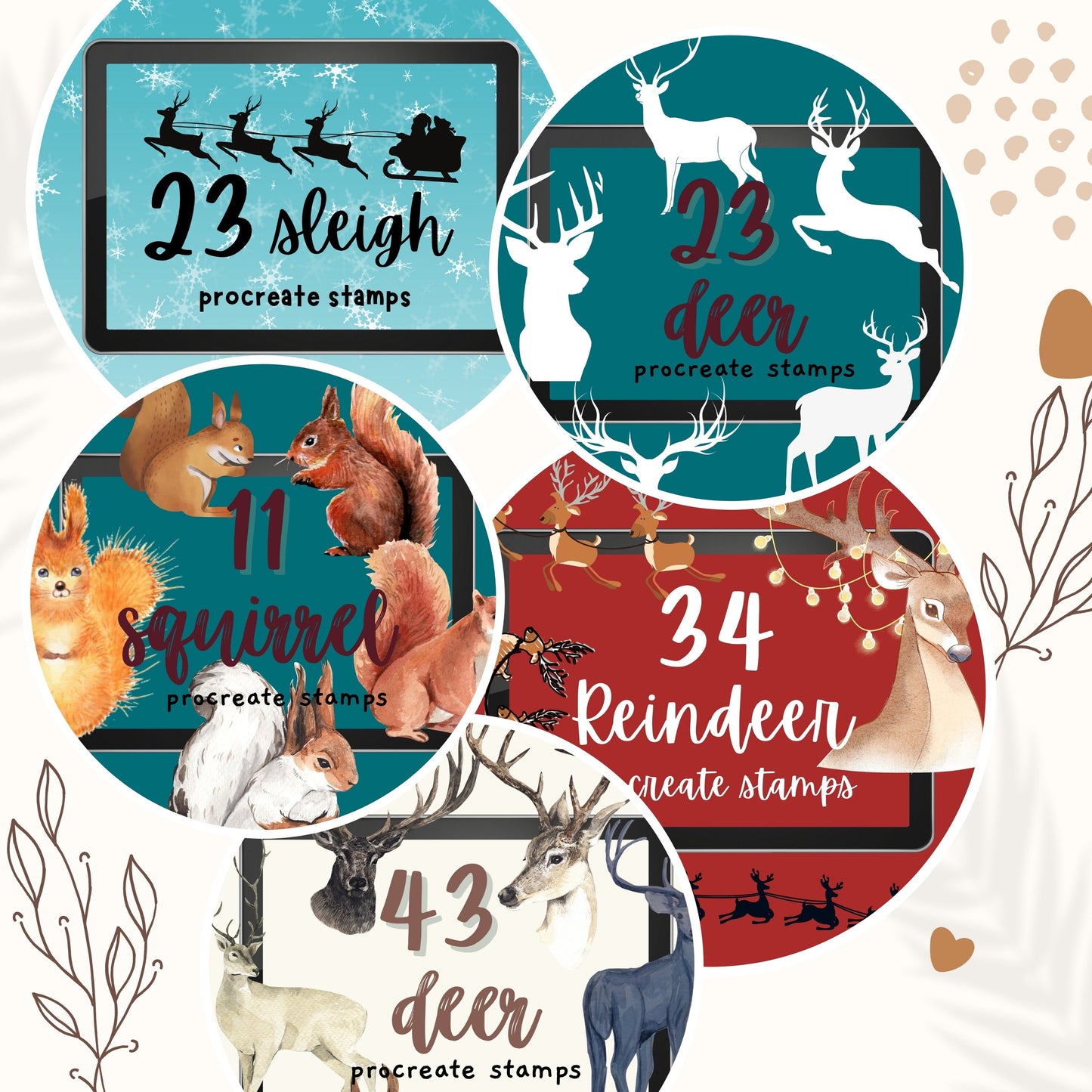 2244 Winter Procreate Bundle for Procreate