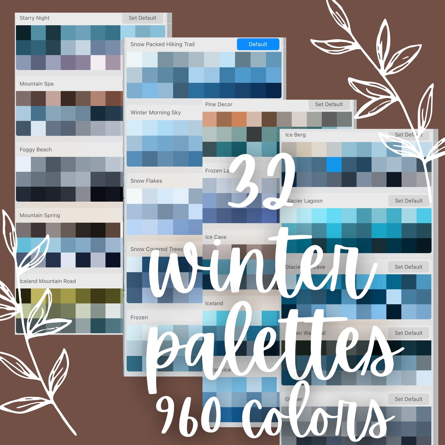 2244 Winter Procreate Bundle for Procreate