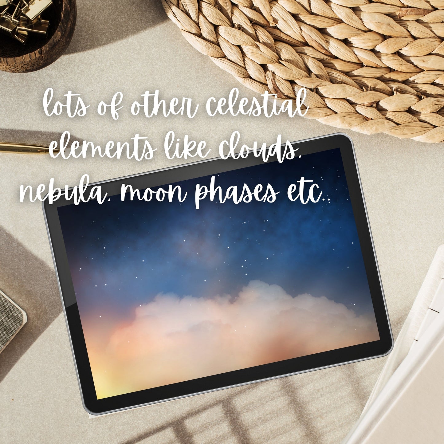 907 Galaxy Elements Procreate Bundle