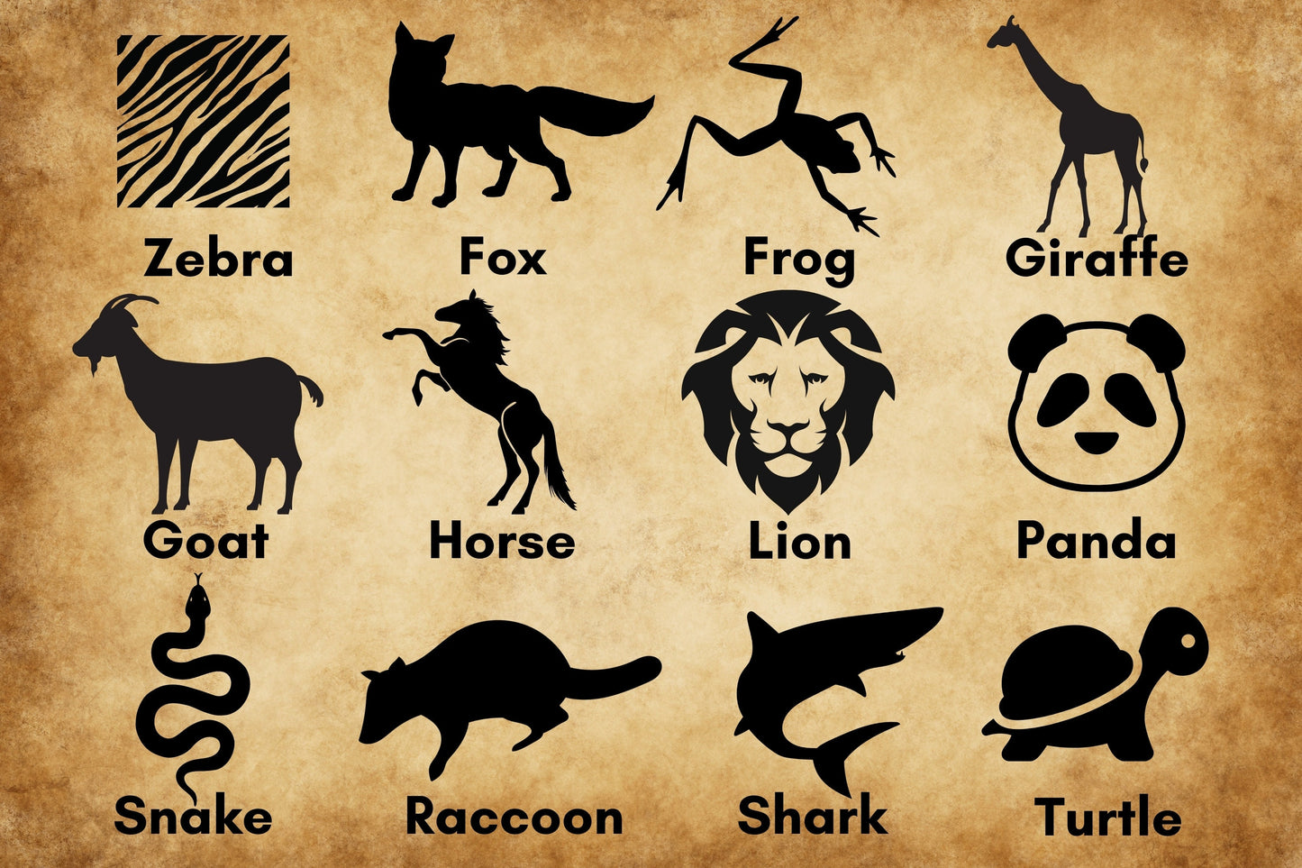 Cutout Animal Procreate Bundle