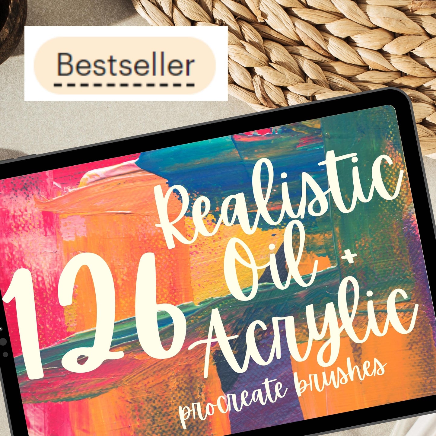 755 Best Selling Oil Acrylic Watercolor Gouache Brushes for Procreate.