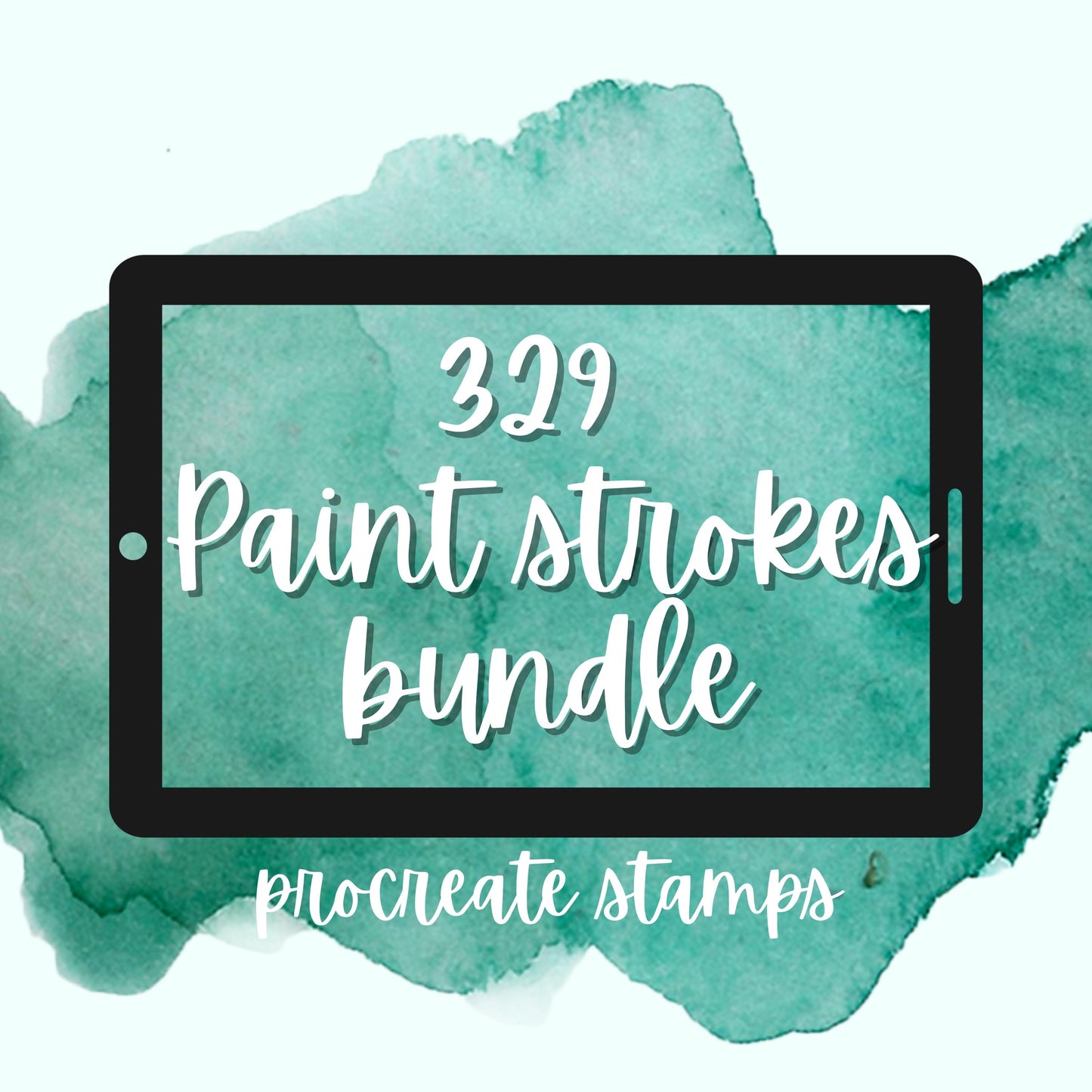 329 Brush Strokes Procreate Bundle