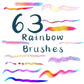 63 Rainbow Brushes for Procreate