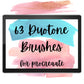 63 Duotone Brushes for Procreate