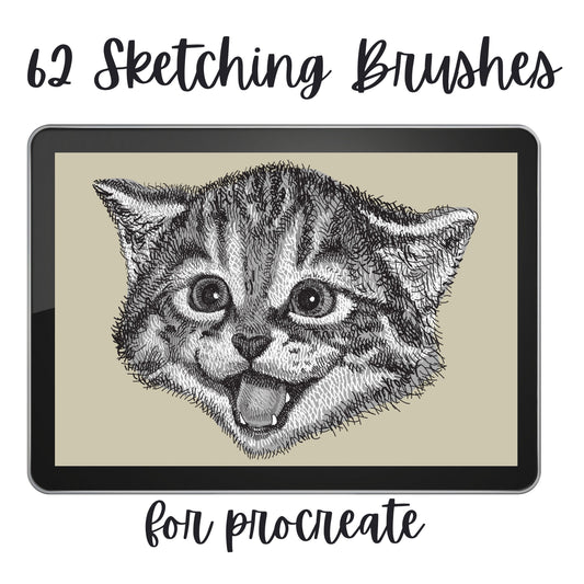 62 Sketching Brushes for Procreate