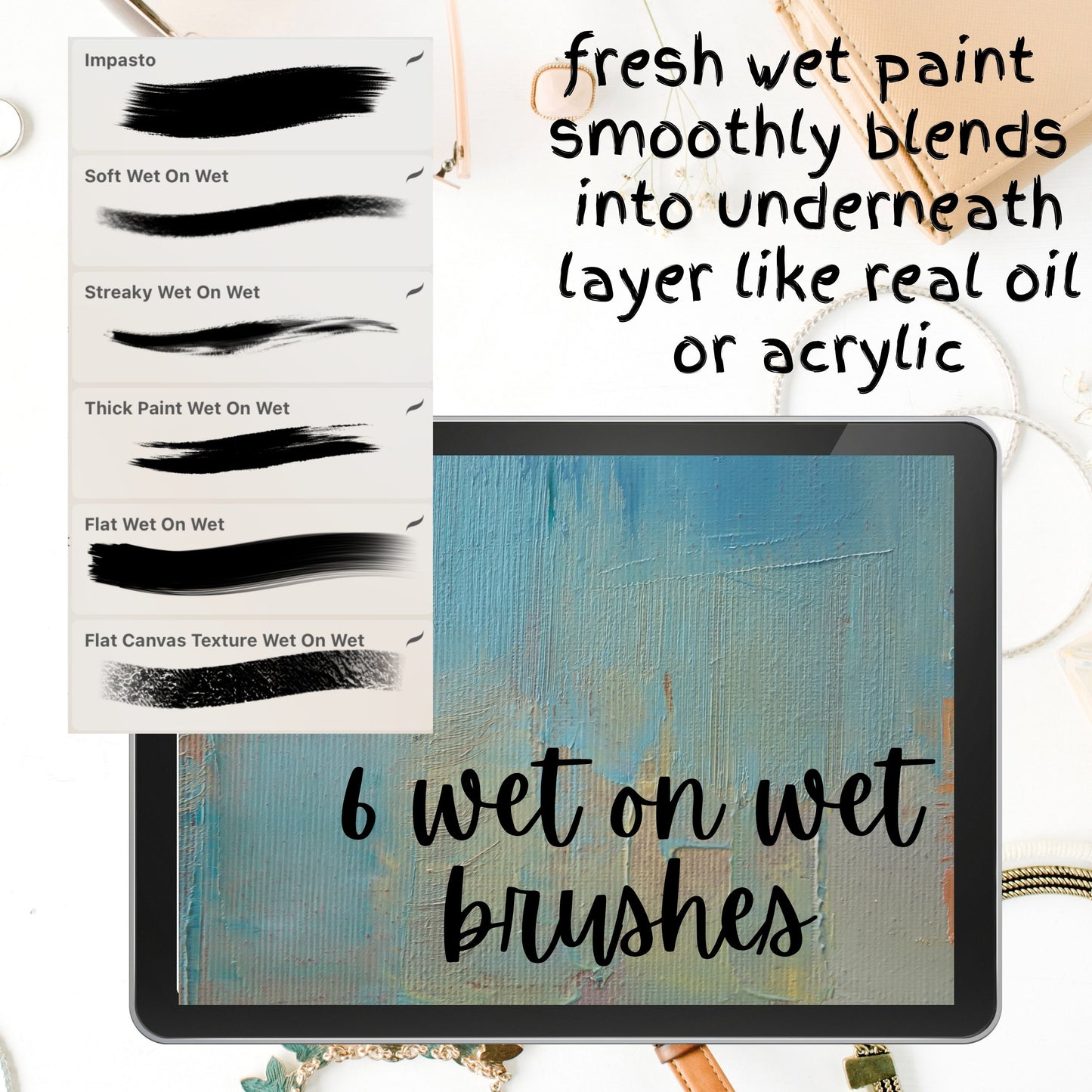 126 Realistic Oil Acrylic Brushes for Procreate