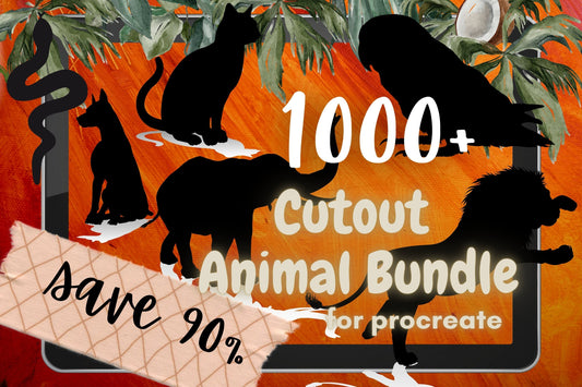 Cutout Animal Procreate Bundle